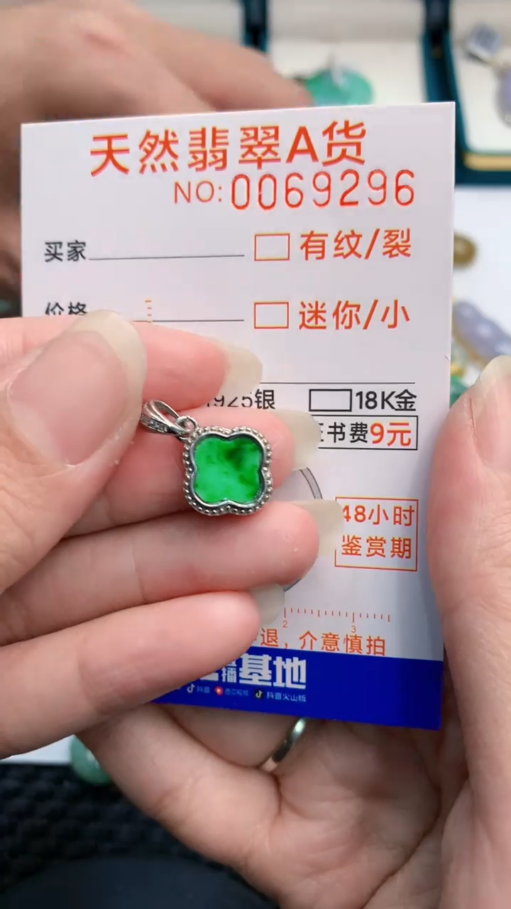 【闪购商品】翡翠颈饰银S925镶嵌            8