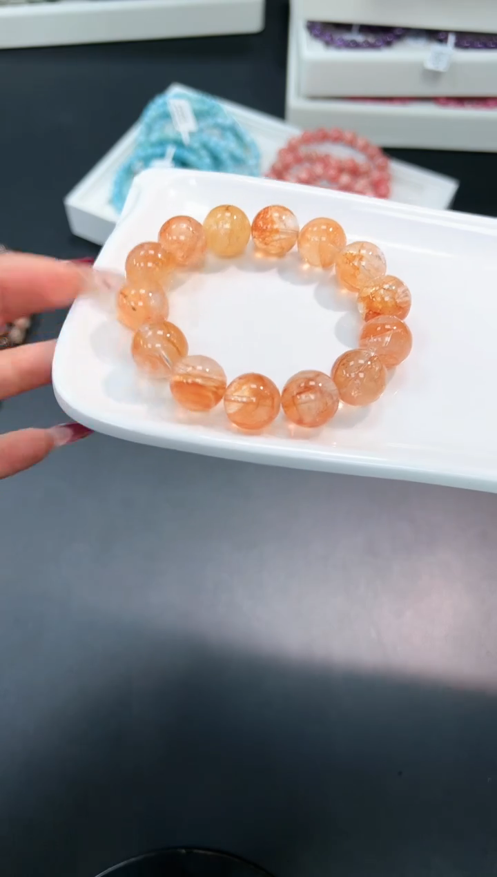 【闪购商品】水晶手串未镶嵌16i多样性发其一/1条14mm默认微瑕