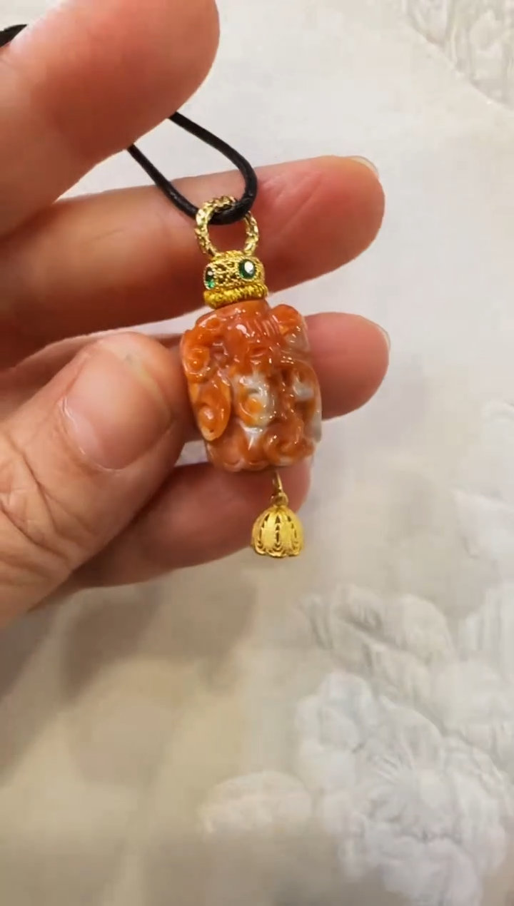 颈饰未镶嵌翡翠国风