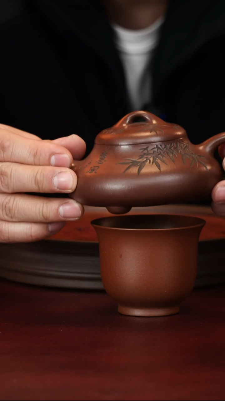 茶壶紫砂原矿高端紫砂--石瓢+杯子