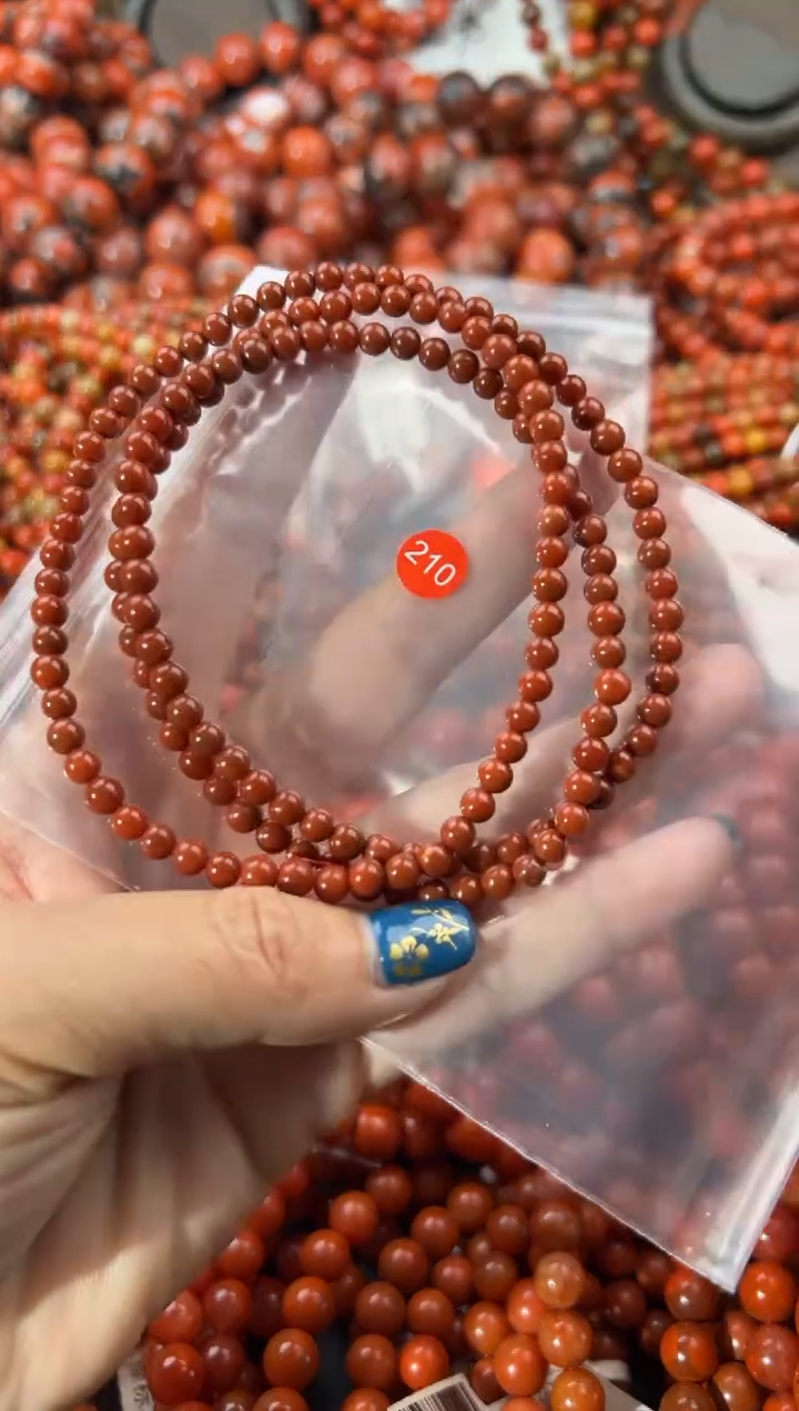 未镶嵌手串南红玛瑙4+