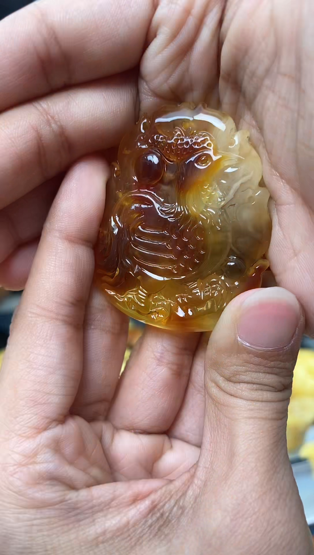 【闪购商品】琥珀裸石未镶嵌天然琥珀蜜蜡雕刻件