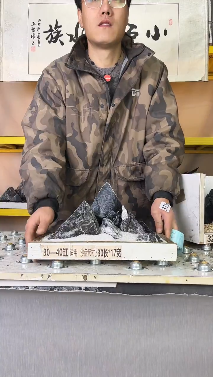 318    小石潭造景不带编号不含底沙沙盘