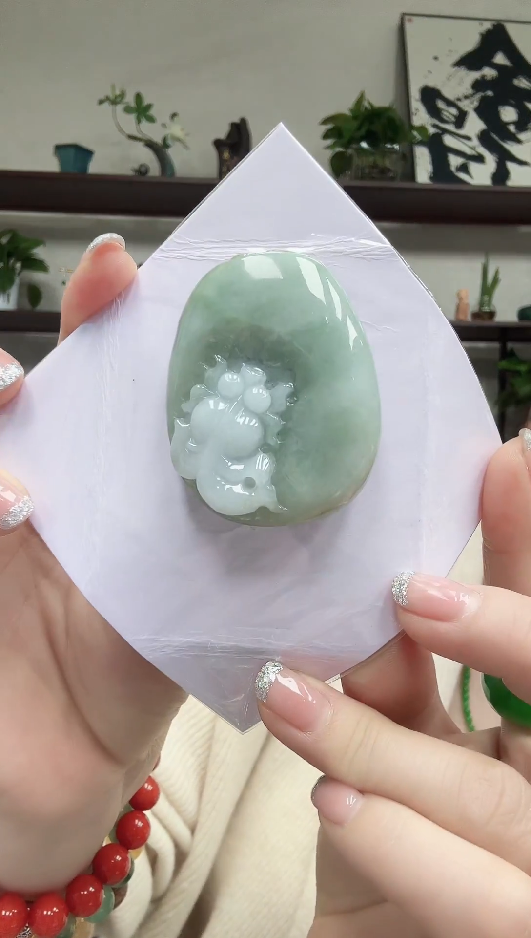颈饰未镶嵌翡翠哈*比762金鱼吊坠