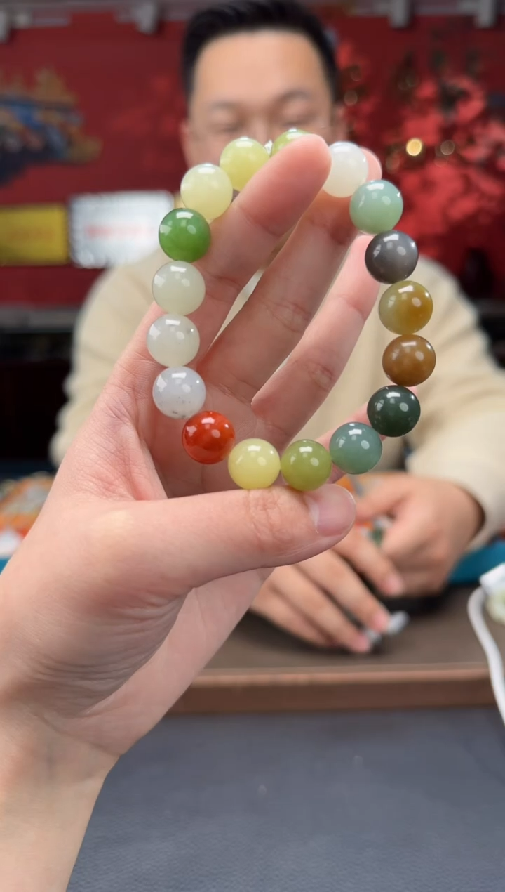 【闪购商品】和田玉颈饰未镶嵌多宝单圈手串