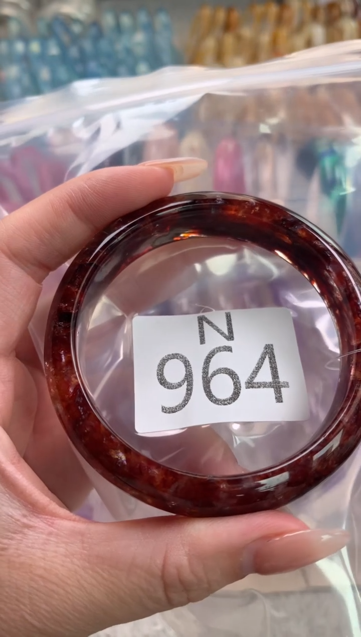 水晶珠宝半成品未镶嵌自***的水晶手镯964-58