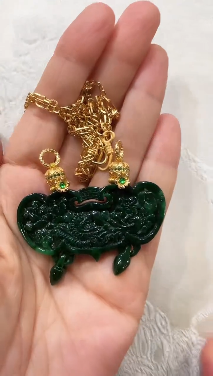 颈饰未镶嵌翡翠国风