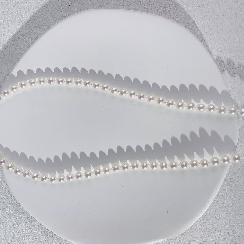 【乔森-甄藏】"皇后"海水akoya珍珠项链 5-6mm 真科研大证