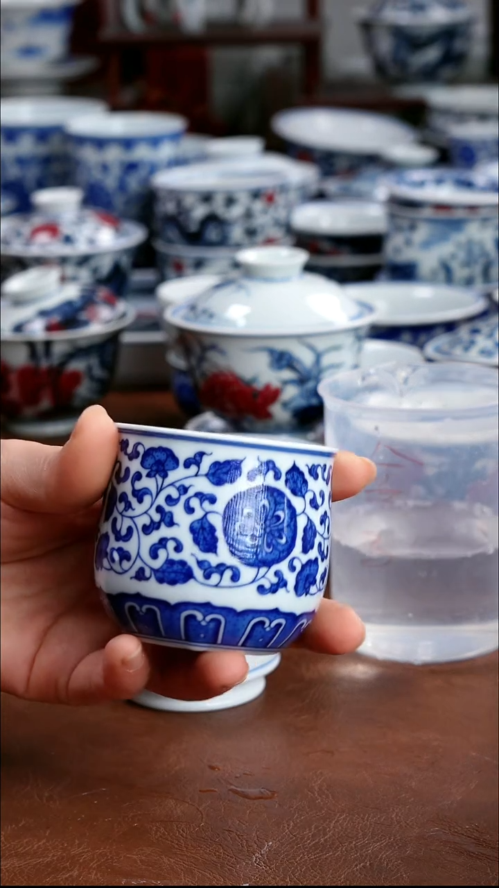 景德镇高端茶器景德镇墨奈纯手工手绘高端茶器