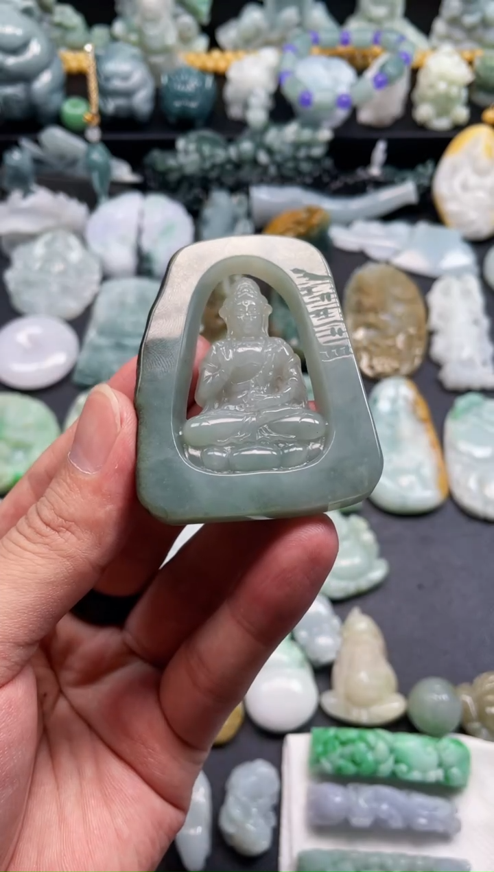 颈饰未镶嵌翡翠尘***渡天然翡翠a货
