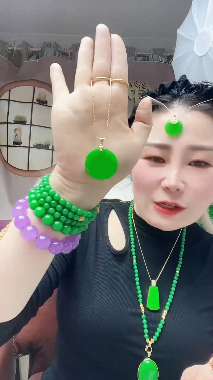 【闪购商品】翡翠颈饰14K金镶嵌95号