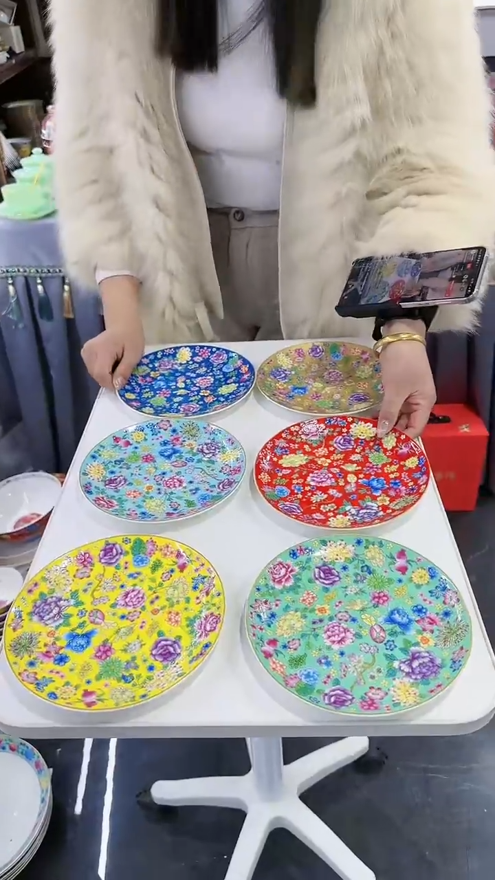 【闪购商品】瓷片7英寸骨碟6个景德镇陶瓷