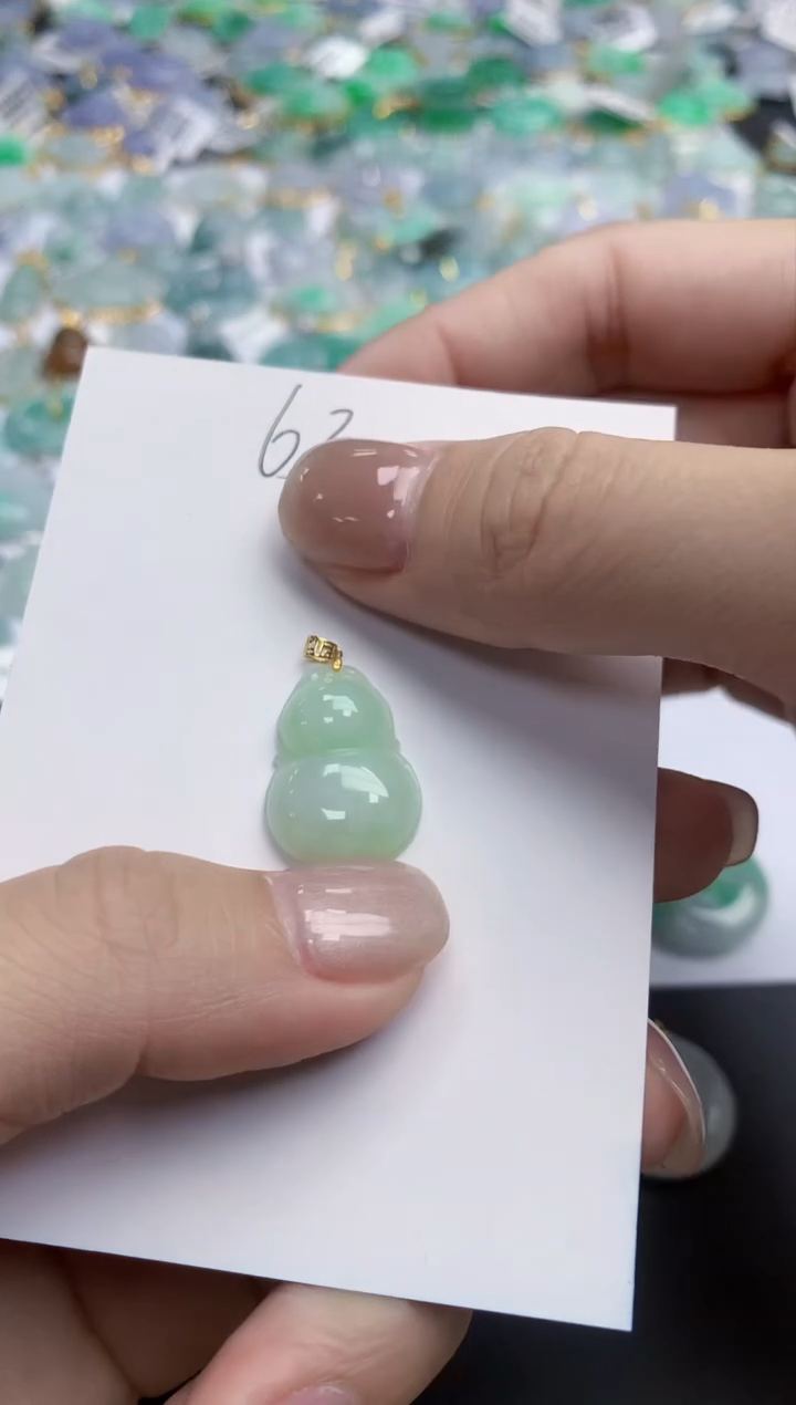 【闪购商品】翡翠颈饰18K金镶嵌天然缅甸翡翠A货