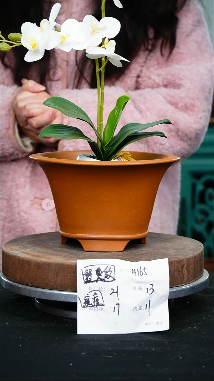 紫砂花盆4165痘痘紫砂花盆