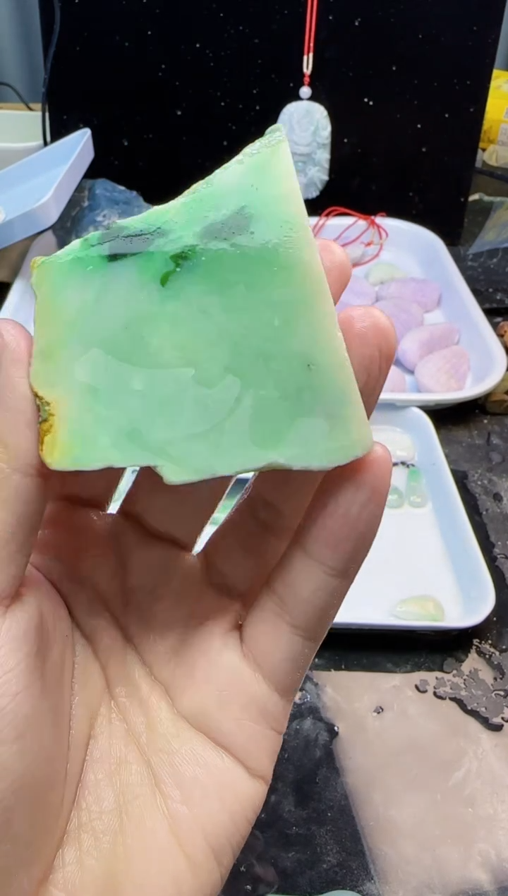 颈饰未镶嵌翡翠069天然A货翡翠