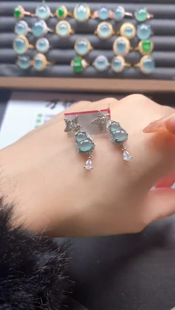 银S925镶嵌戒指翡翠51151