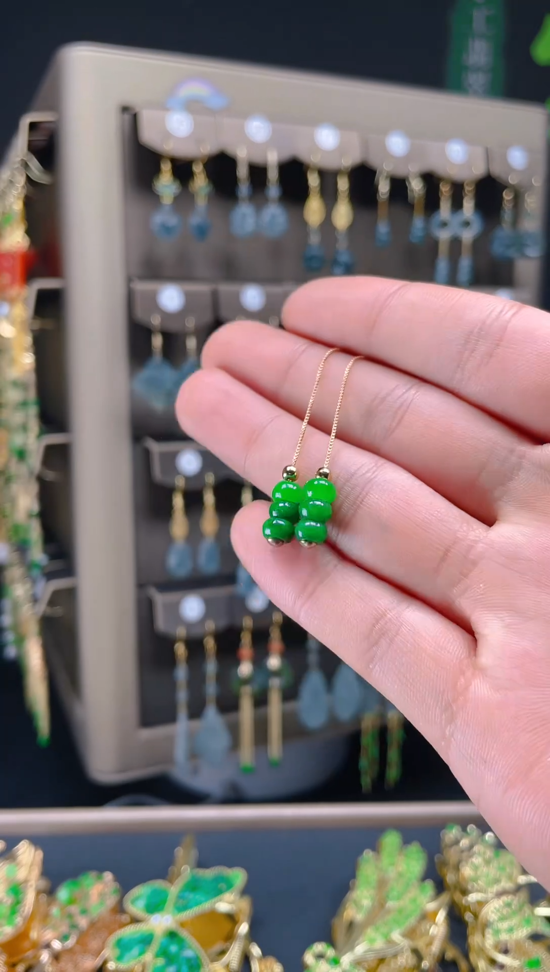 【闪购商品】翡翠耳饰合金097翡翠饰品