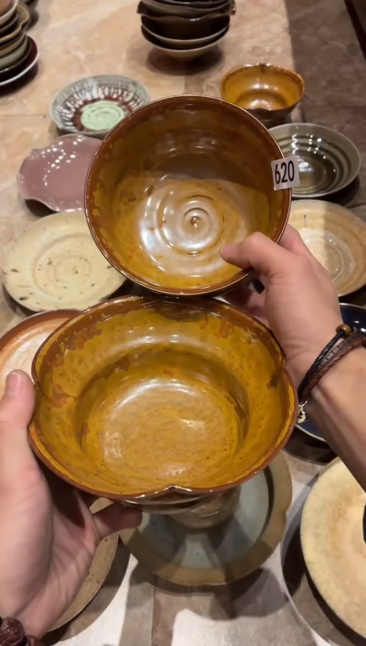 瓷片小*儿620枫叶红面碗2个