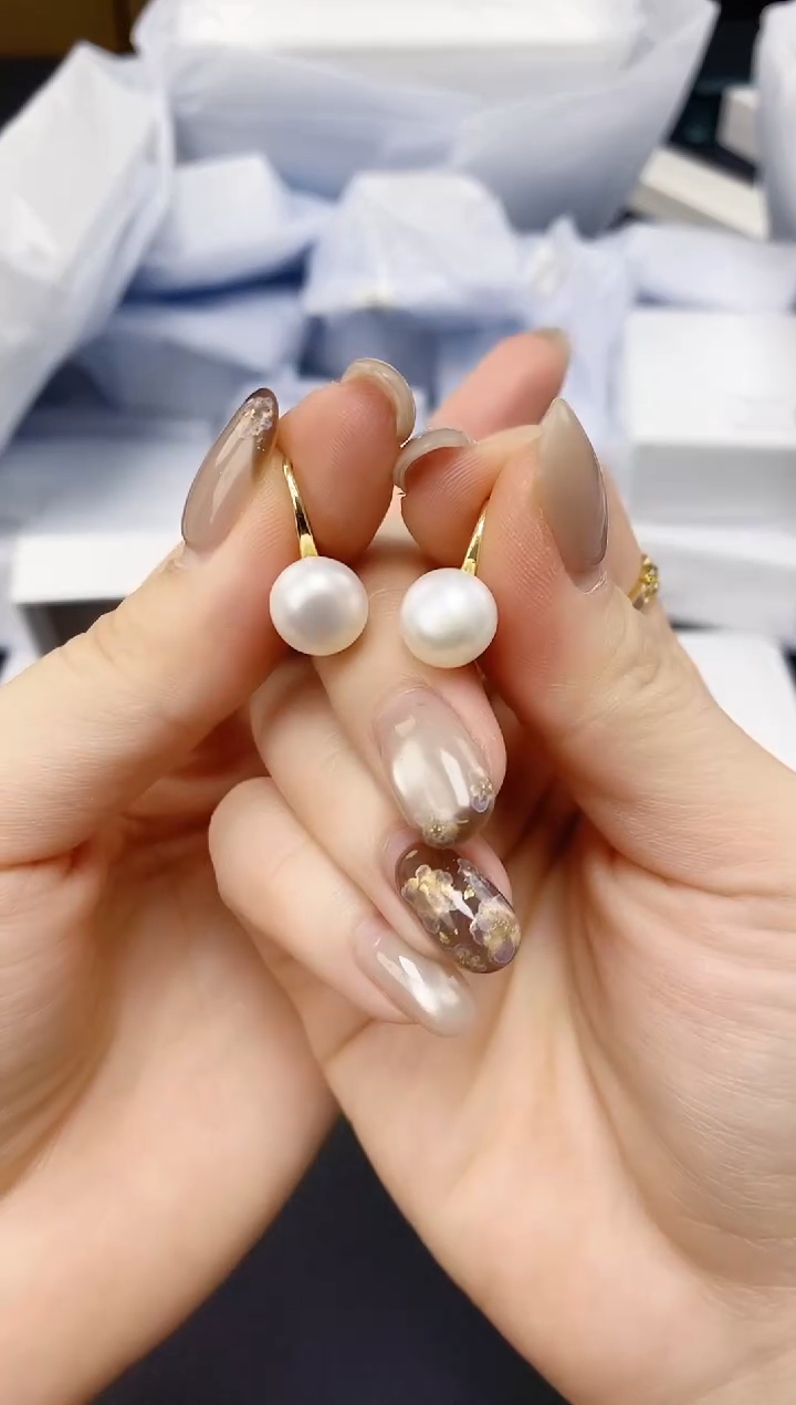 未镶嵌耳饰淡水珍珠ed1032