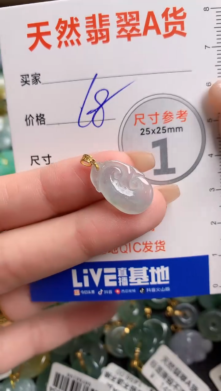 【闪购商品】翡翠颈饰18K金镶嵌13002802
