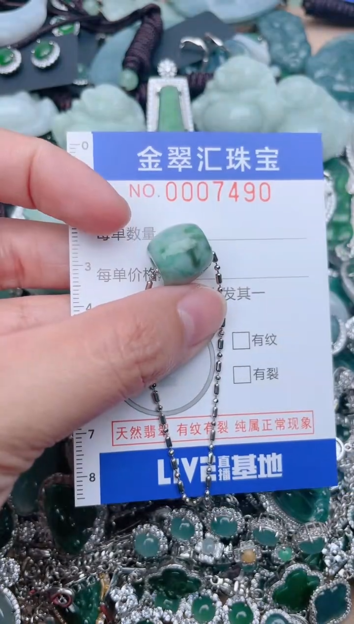 【闪购商品】翡翠颈饰未镶嵌7490........