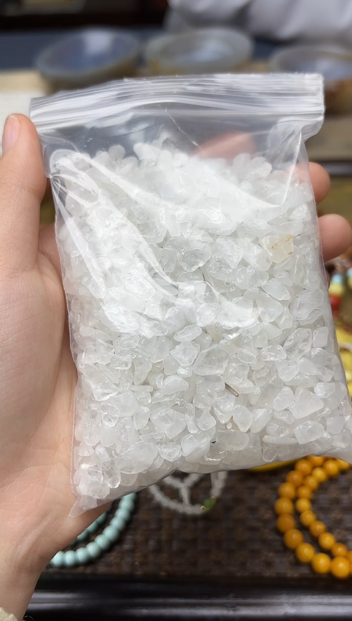 未镶嵌车挂水晶白水晶碎石配饰GW