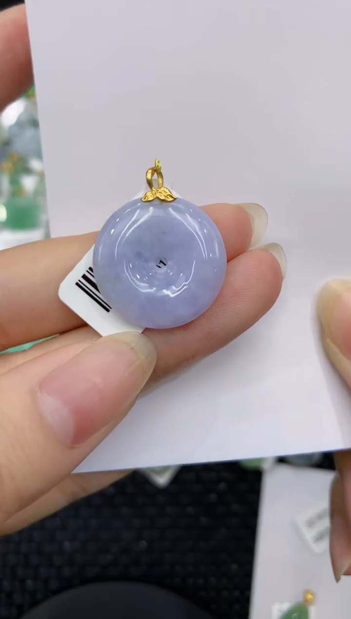 【闪购商品】翡翠颈饰18K金镶嵌8888888888