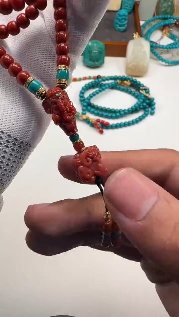 18K金镶嵌配饰配饰南红玛瑙柒*～配饰配饰