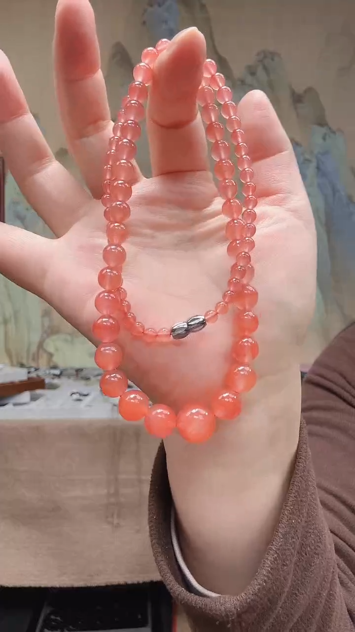 【闪购商品】南红玛瑙项链未镶嵌.