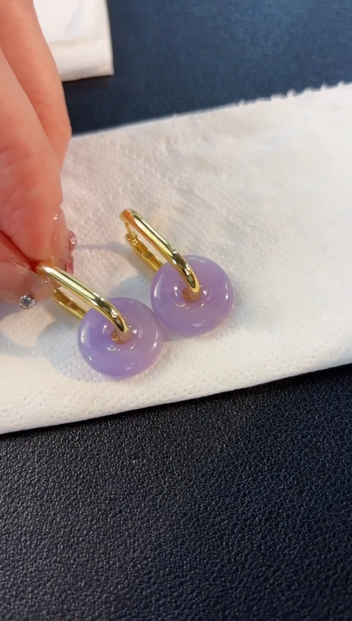 【闪购商品】翡翠耳饰未镶嵌含小耳包/支持复检一对