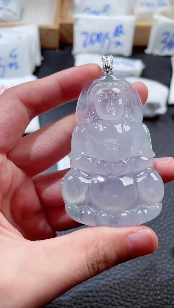 翡翠18K金镶嵌颈饰00001126