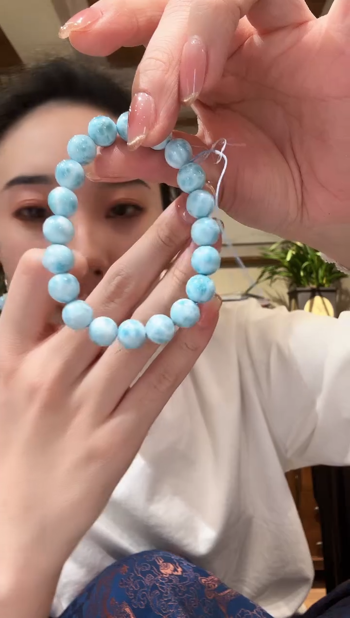 【闪购商品】针钠钙石（海纹石）颈饰未镶嵌国风