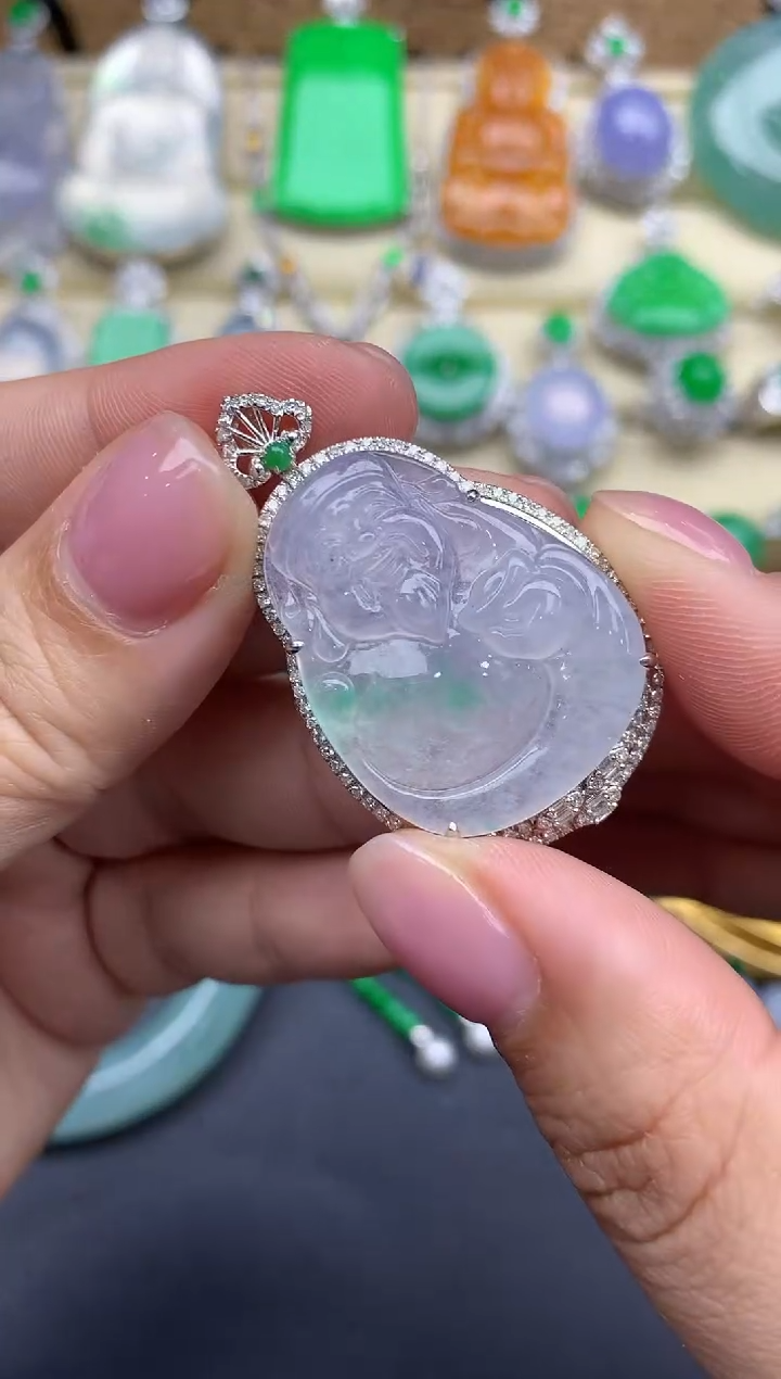 【闪购商品】翡翠颈饰18K金镶嵌510-中国好珍宝