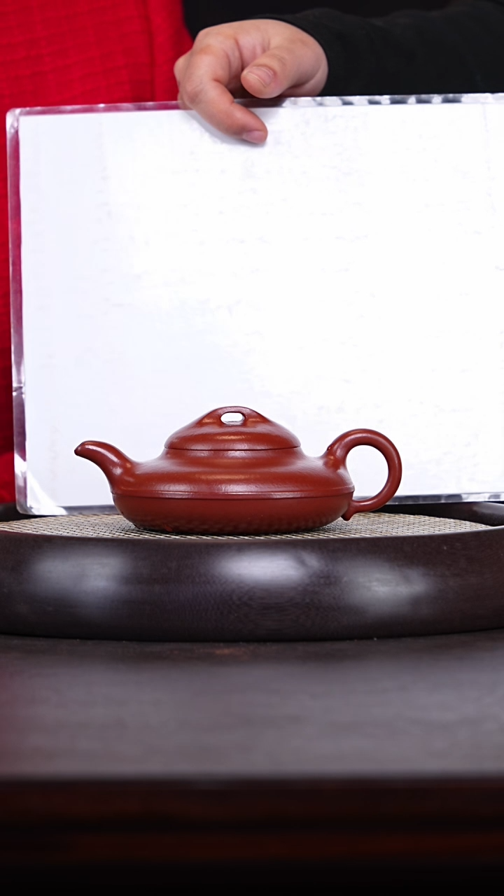 【闪购商品】紫砂茶壶张杏娟26-40 龙山大红泥线圆