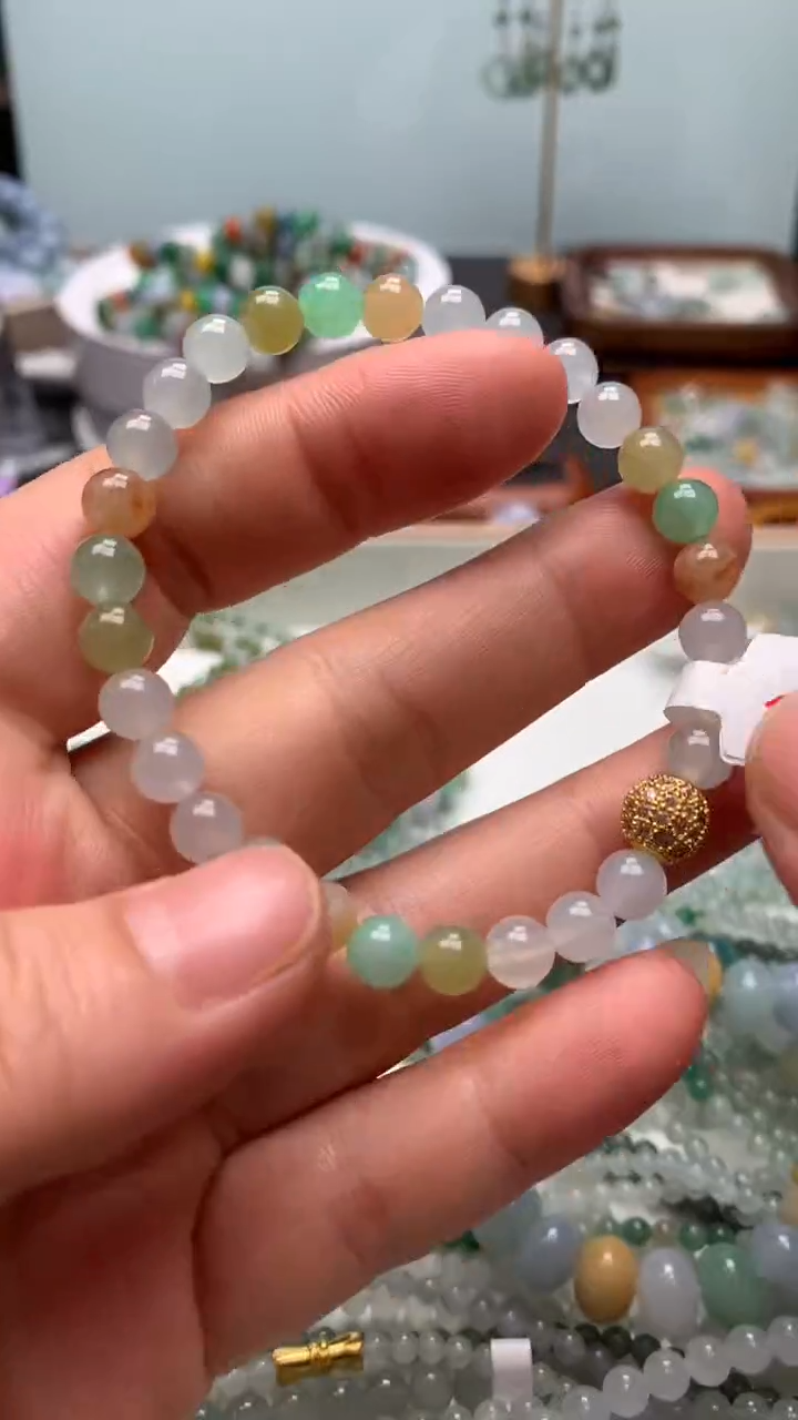 【闪购商品】翡翠手串未镶嵌翡翠珠珠手串