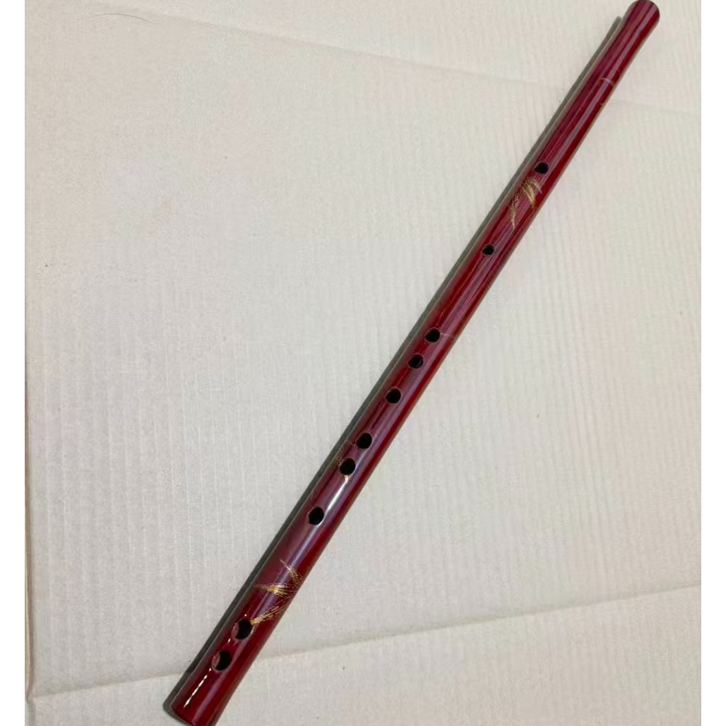  刘成制作枫叶大漆款演奏专业竹笛