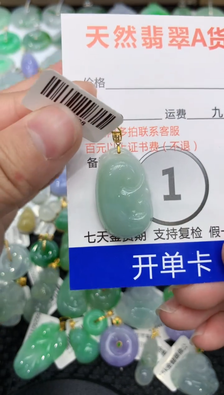 【闪购商品】翡翠颈饰18K金镶嵌11111111111