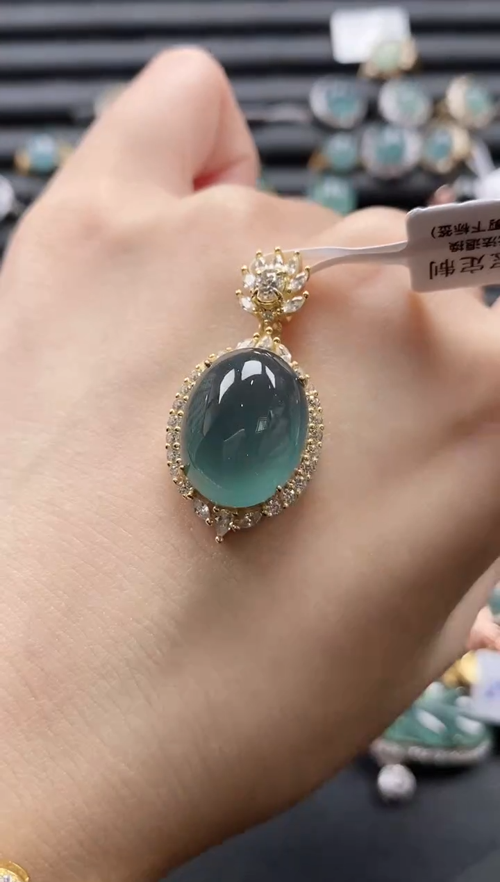 【闪购商品】翡翠戒指银S925镶嵌1111