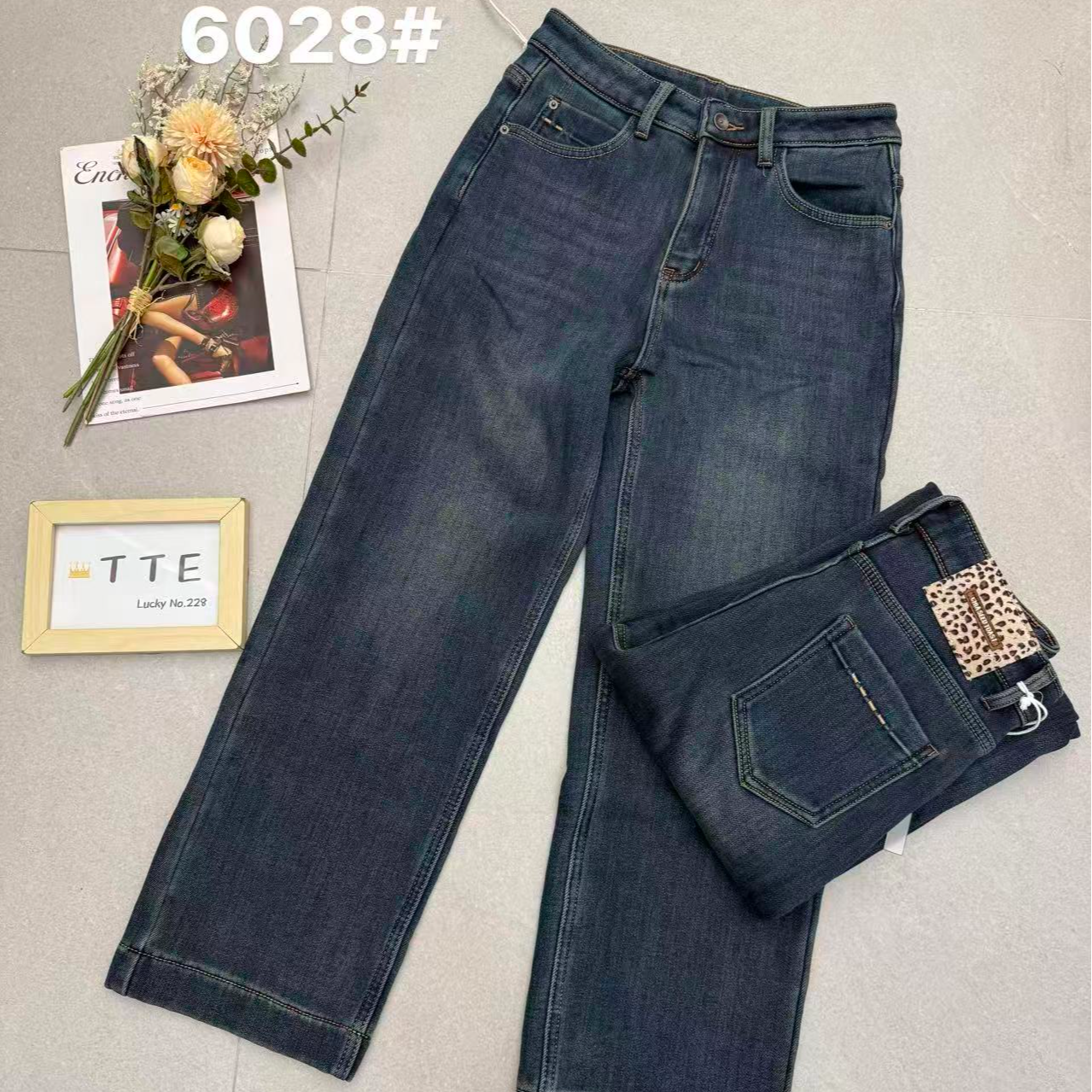 【TTE严选】2025冬装6028厚料法棍牛仔裤（1231-66）