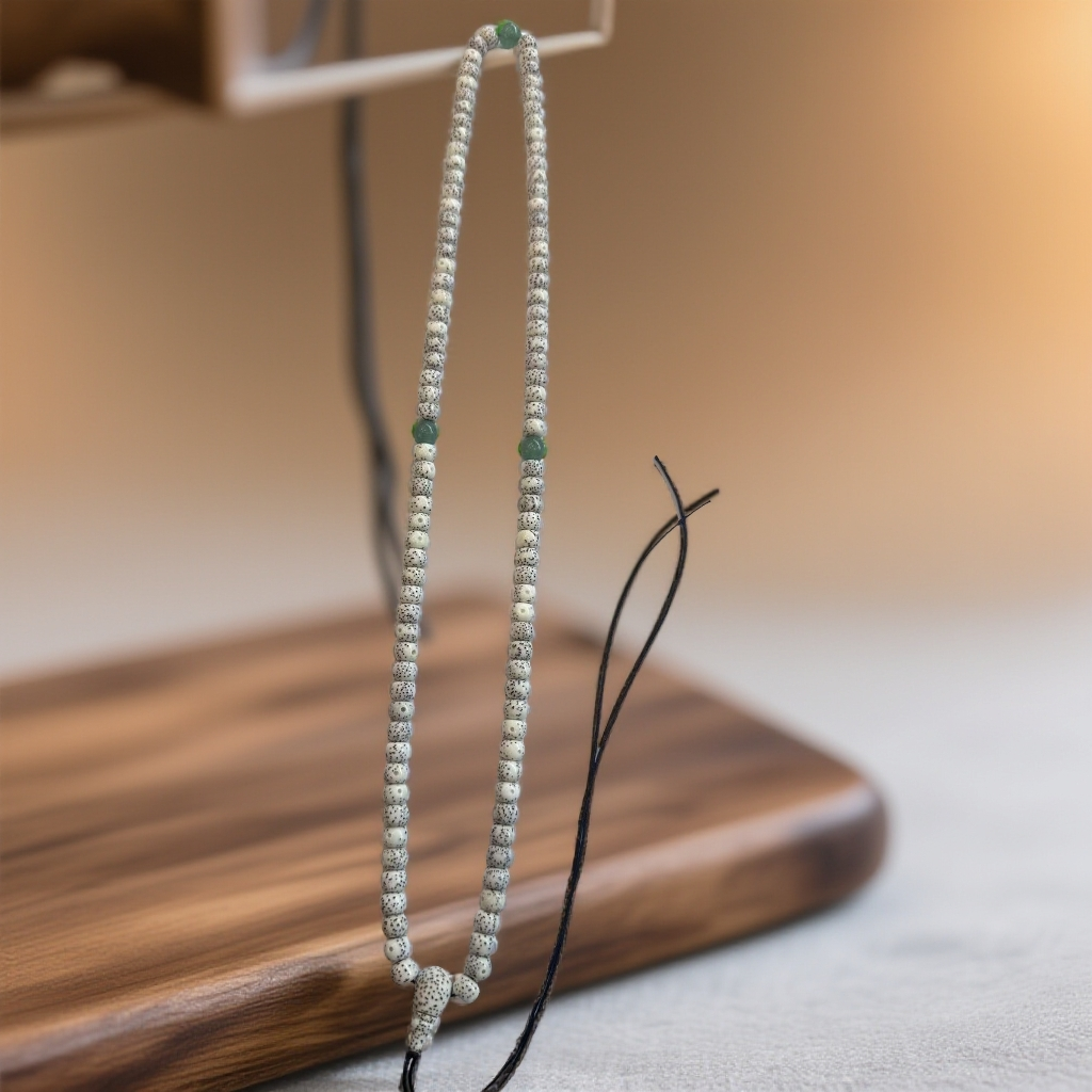 星月菩提配绳搭配唐卡天珠高品相珍品菩提籽盘川润滑收藏版