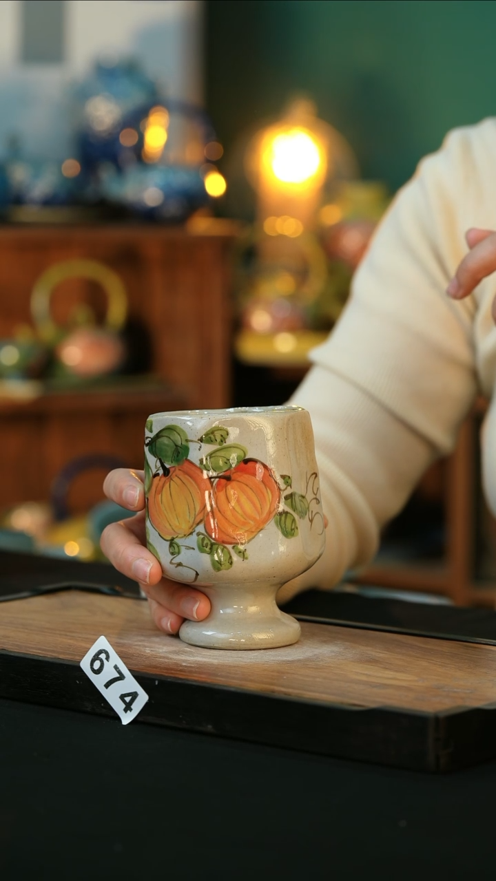 【闪购商品】杯手绘心瓷陶瓷浮力