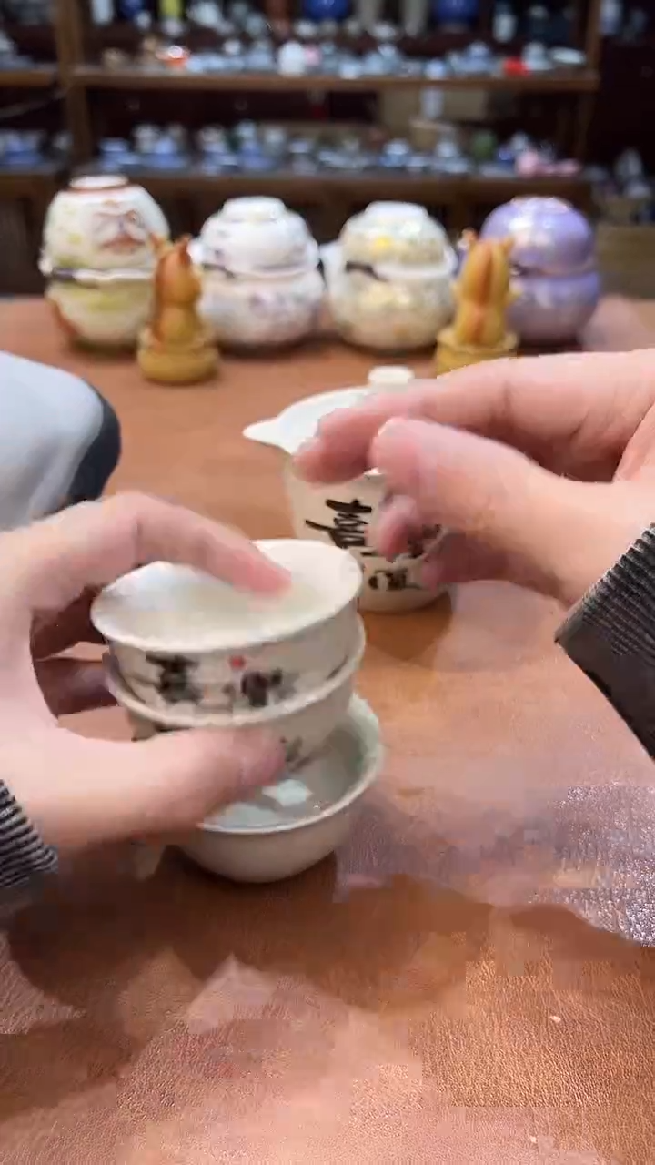 真的很便宜会开片的旅行茶具