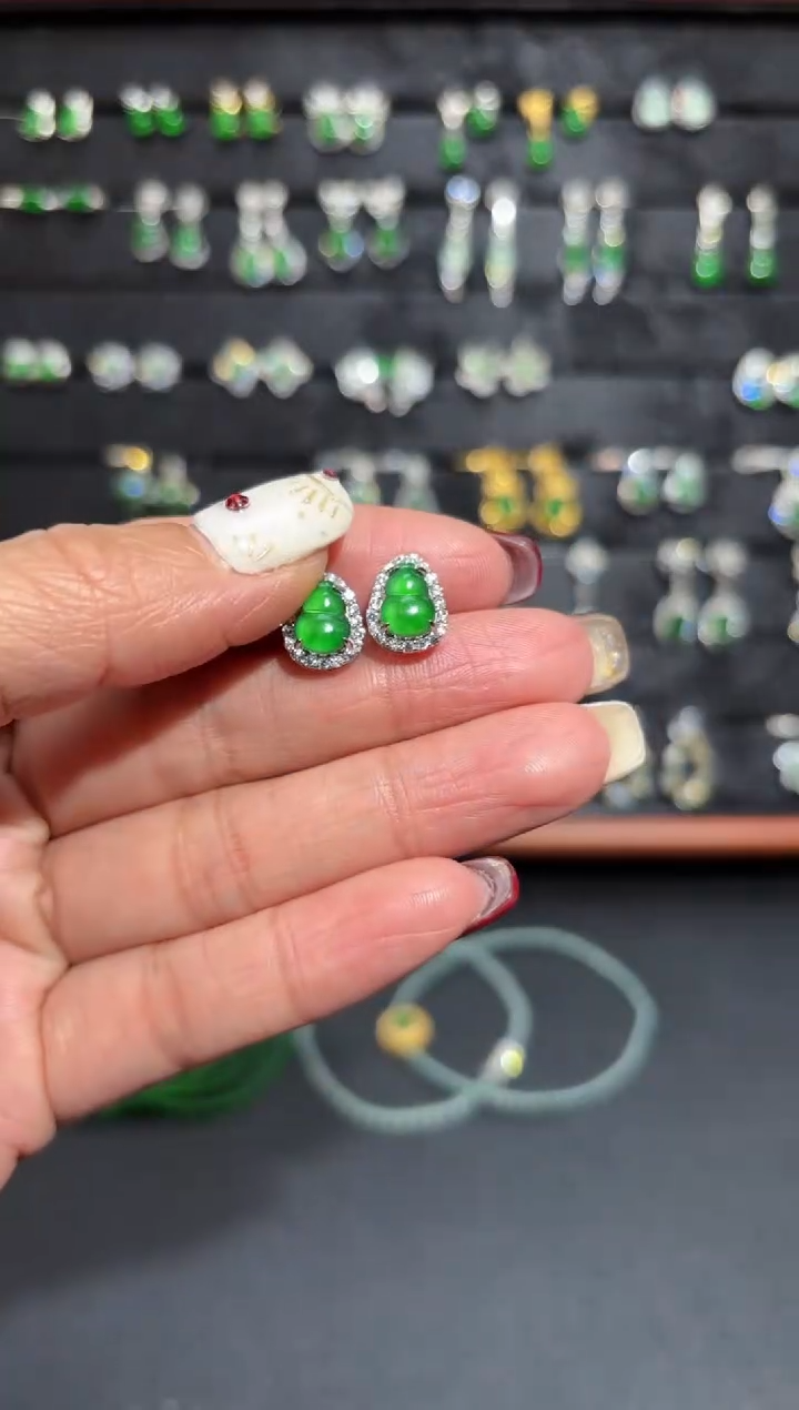 【闪购商品】翡翠颈饰银S925镶嵌葫芦/支持复检/一件