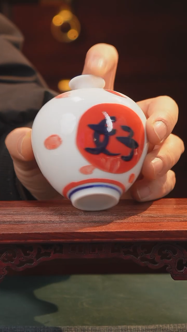 【闪购商品】摆件釉下彩纯手工纯手绘原创瓷器