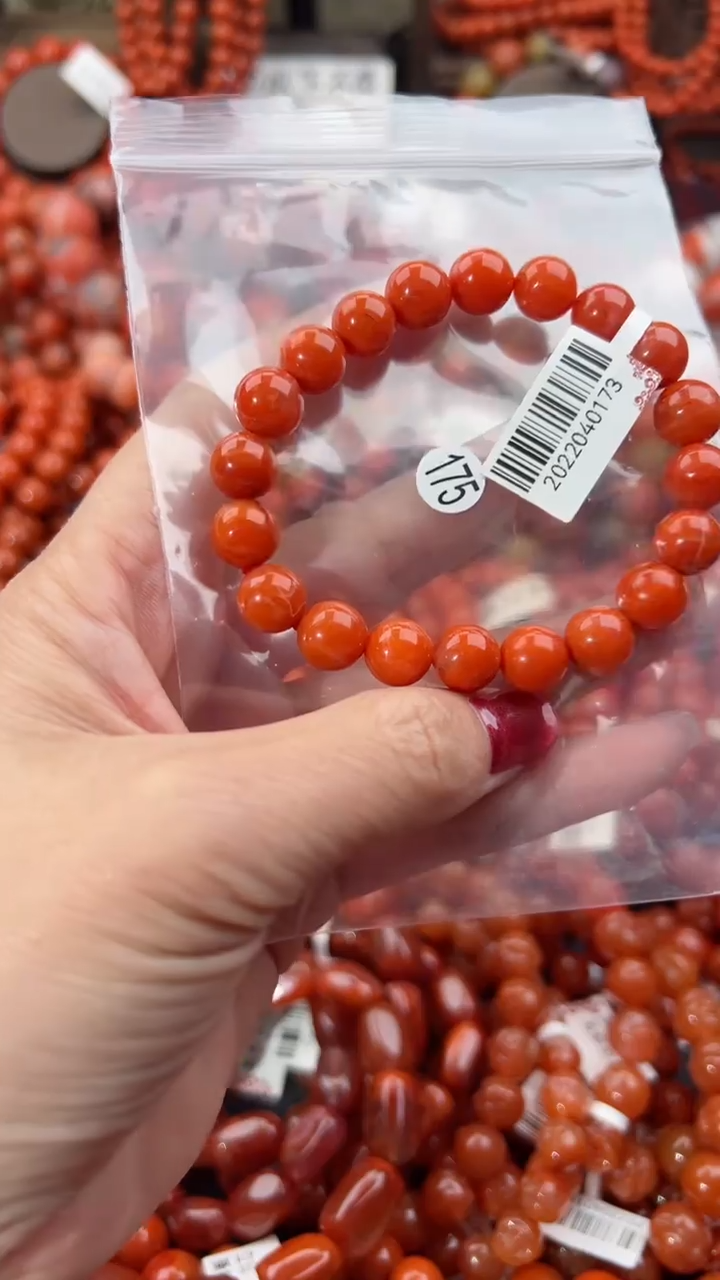 【闪购商品】南红玛瑙手串未镶嵌9