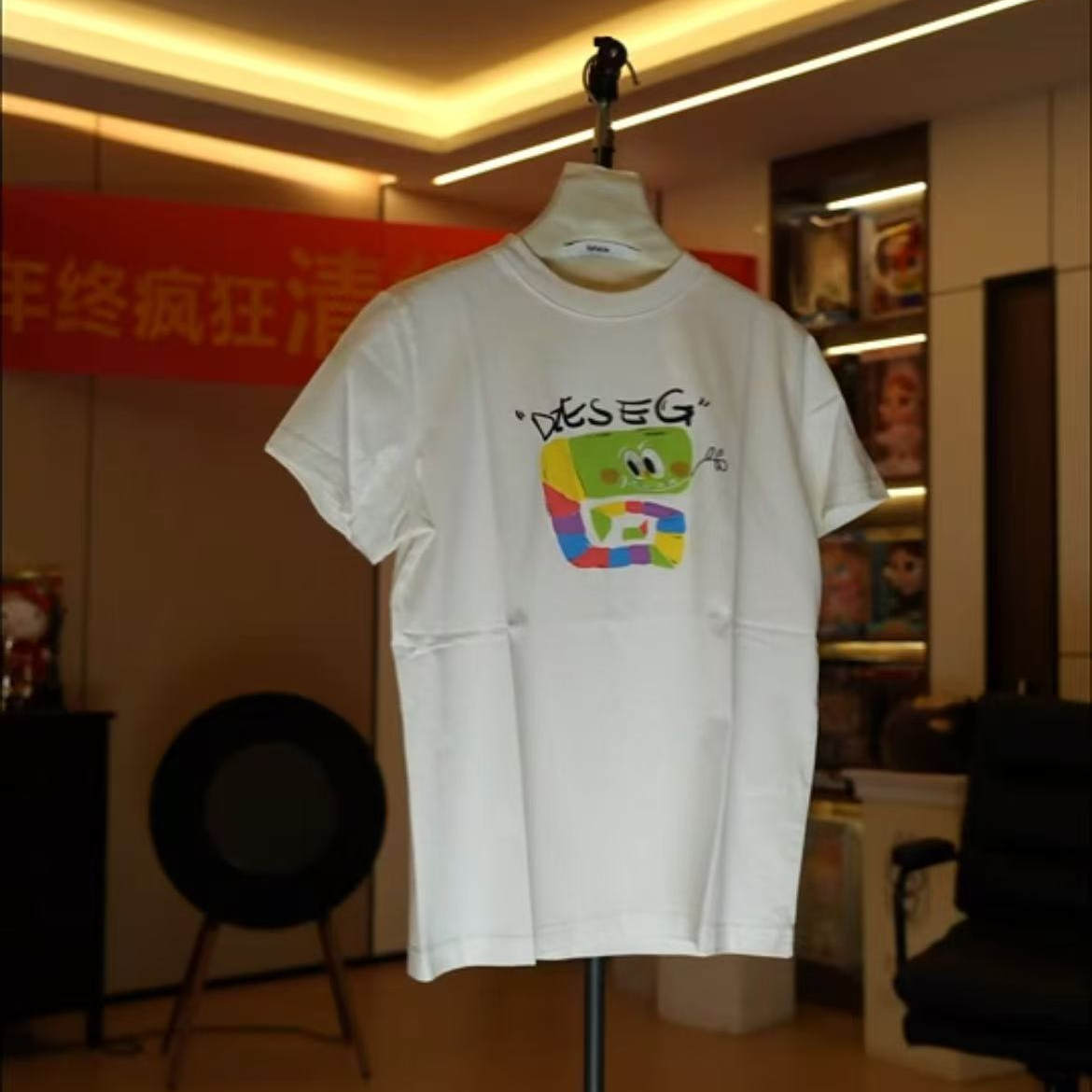 【劉發發】【小蛇短袖】L199-新款时尚百搭圆领显瘦休闲卡通纯棉短袖