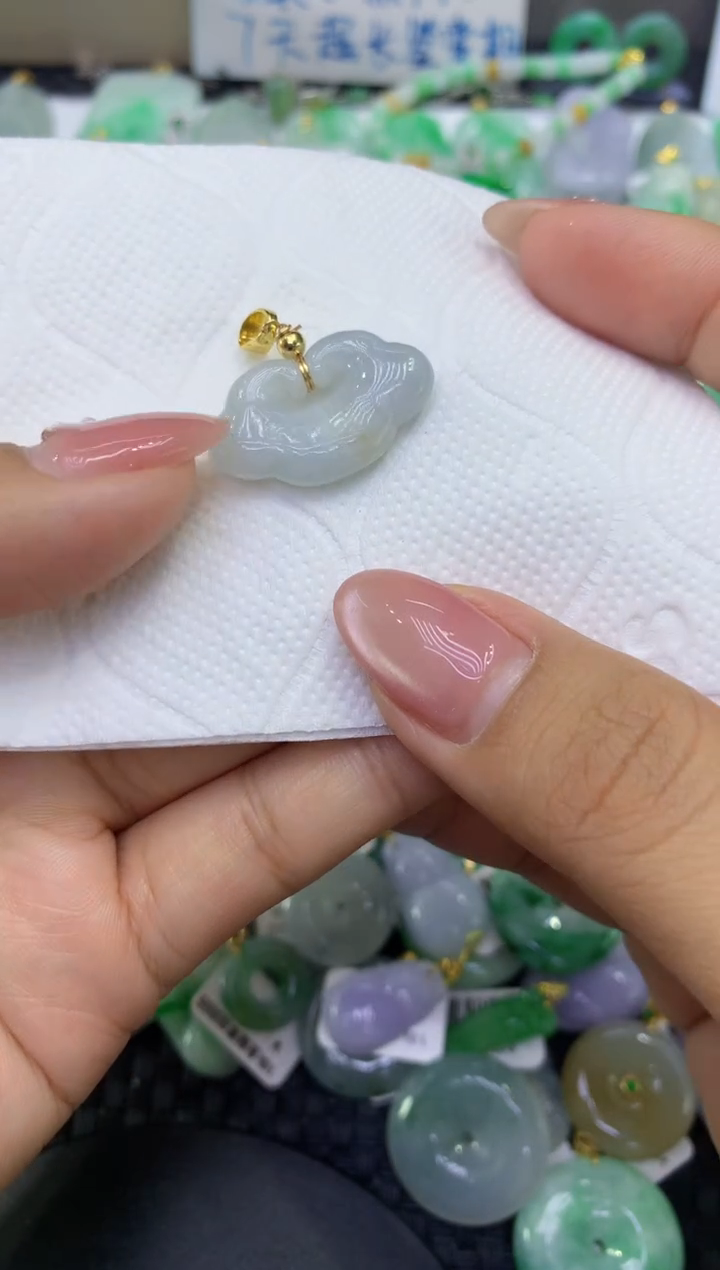 颈饰未镶嵌翡翠天然缅甸A货翡翠