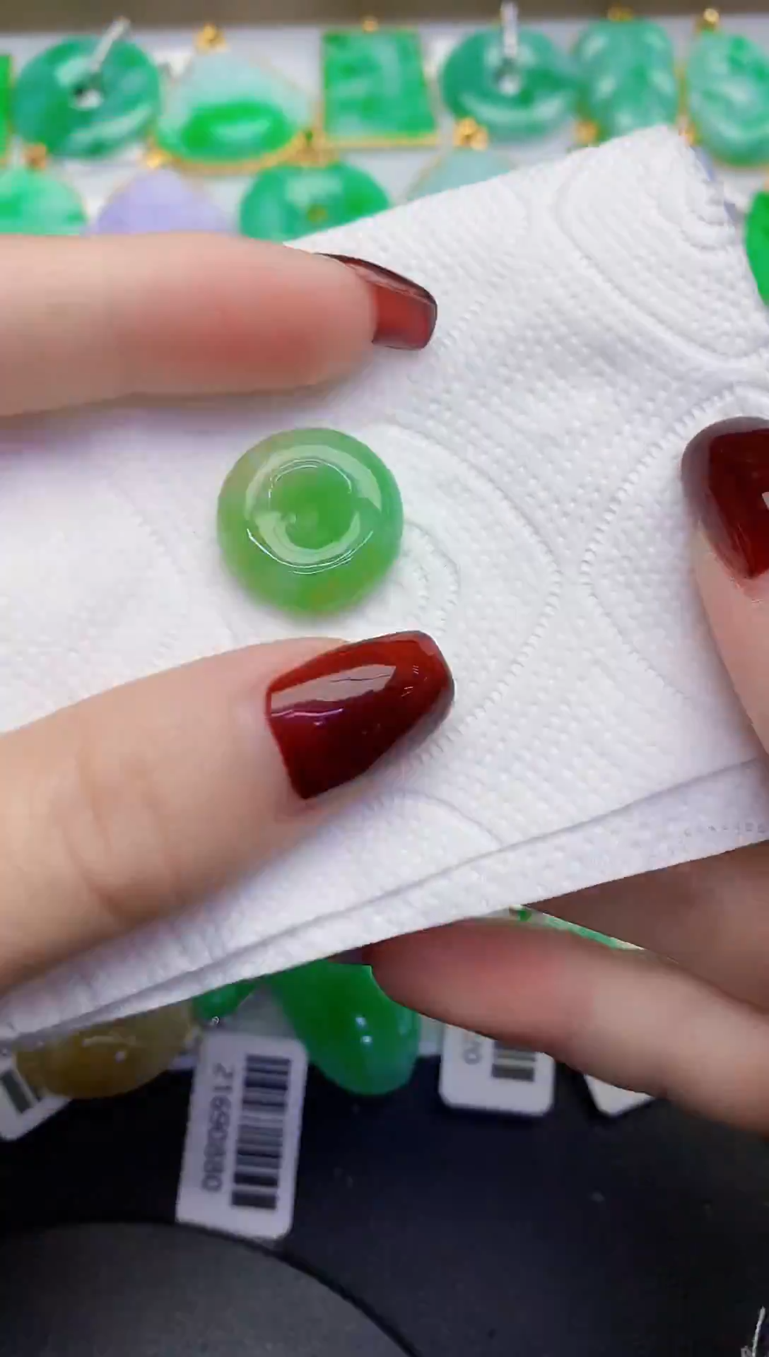 颈饰未镶嵌翡翠缅甸天然翡翠A货