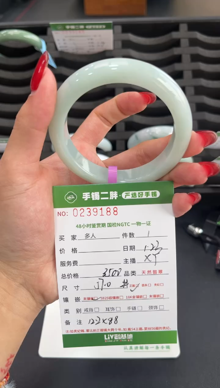【闪购商品】翡翠手镯未镶嵌多人