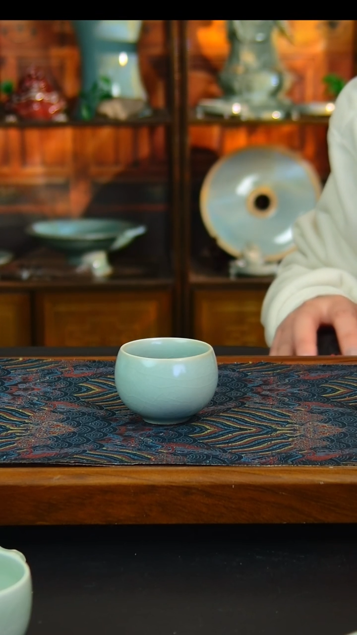 瓷片原矿汝瓷福利单杯